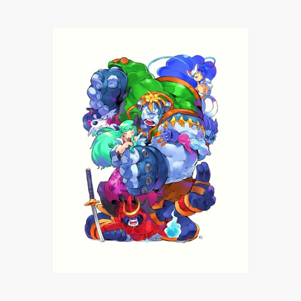 Darkstalkers Pinup Art Print