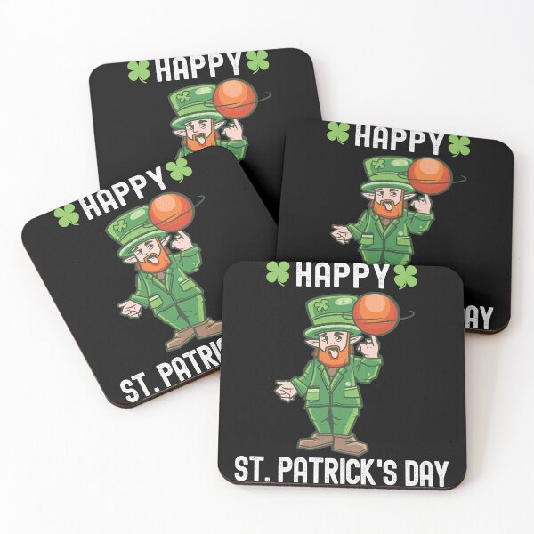 Aperçu de l'œuvre Bonne fête de la Saint-Patrick - lutin de basket-ball créée et vendue par Fabvity.