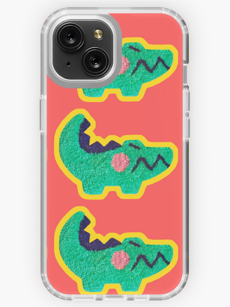 Green Cutie Croc Punch Needle Sticker