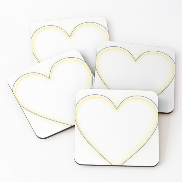 Item preview, Simplistic hearts for Ukraine neon designed and sold by Izzy-MEIAGD.