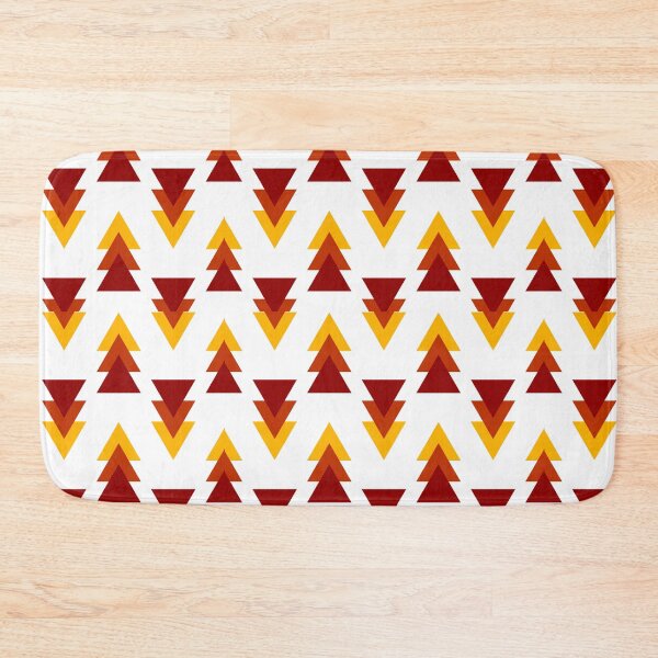 Item preview, Deco Mid Mod Tree Pattern Print Redwood Forest Brown Red Orange Yellow Gold Bohemian Native Ethnic Trees  designed and sold by Shayna Westfall.