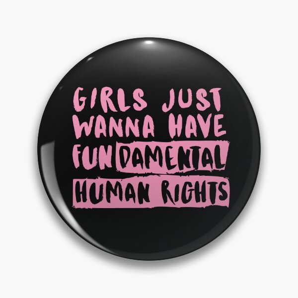 Item preview, Girls Just Wanna Have Fundamental Human Rights Typography  designed and sold by garniturex.