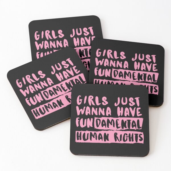 Item preview, Girls Just Wanna Have Fundamental Human Rights Typography  designed and sold by garniturex.