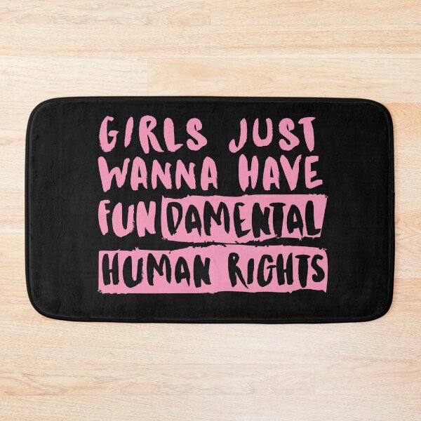 Item preview, Girls Just Wanna Have Fundamental Human Rights Typography  designed and sold by garniturex.