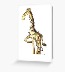 Shiny Giraffe Greeting Card