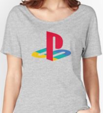 Camiseta ancha para mujer consola de juegos retro