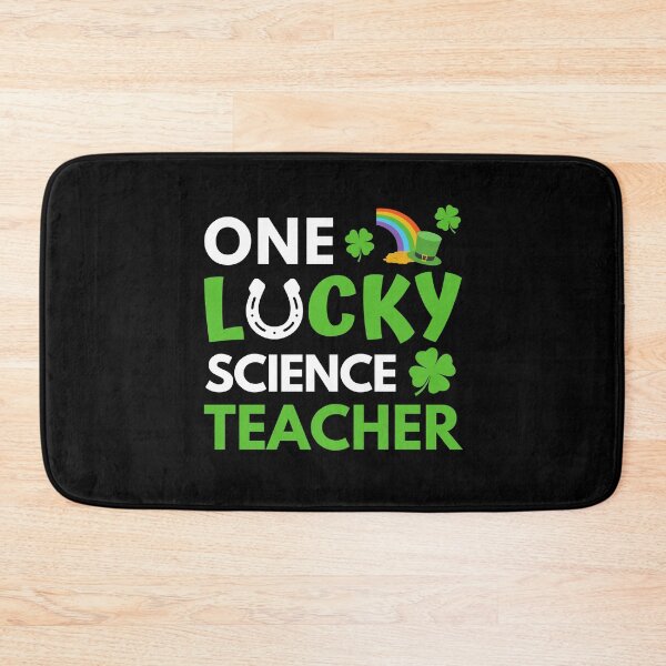 Item preview, One Lucky Science Teacher - St. Patrick's Day Science Teacher, Happy Saint Patrick's Day, Educator, Professor, St. Patrick's Day Biology Teacher designed and sold by jadedscientist.