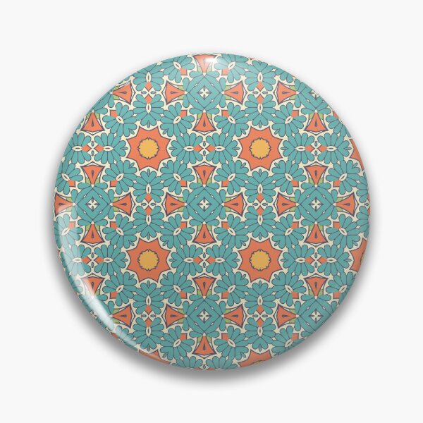 Item preview, Retro repeating geometric pattern designed and sold by TheCosmoWest.