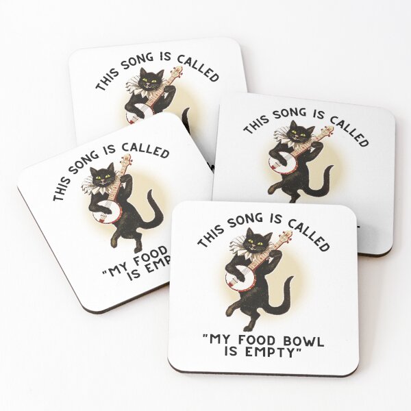 Item preview, Victorian Singing Black Cat - Vintage Hungry Kitty Cat Song Funny Gift designed and sold by ladylaughprints.