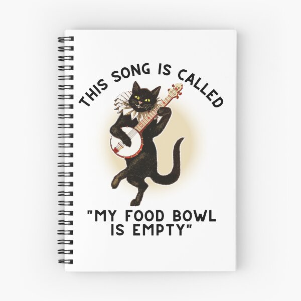 Item preview, Victorian Singing Black Cat - Vintage Hungry Kitty Cat Song Funny Gift designed and sold by ladylaughprints.