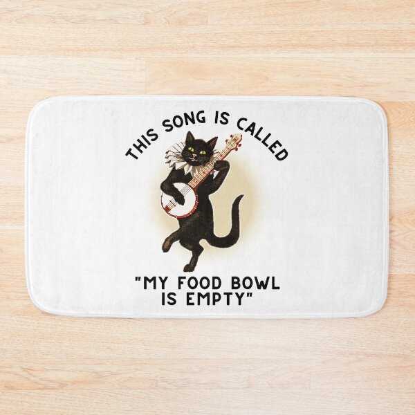 Item preview, Victorian Singing Black Cat - Vintage Hungry Kitty Cat Song Funny Gift designed and sold by ladylaughprints.