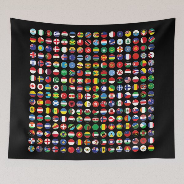Item preview, World Flags Cool Travel 256 Flag International Learning designed and sold by Rosartistshop.
