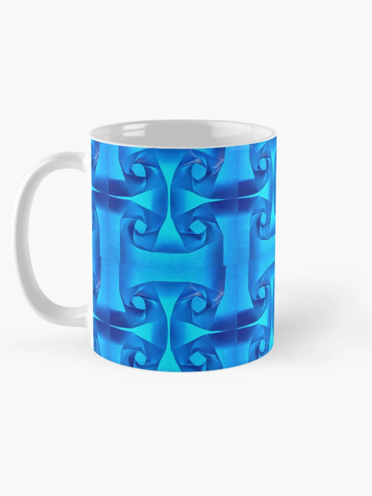Thumbnail 5 of 6, Coffee Mug, Origami pattern “Roses tessellation” designed and sold by Meo Design.