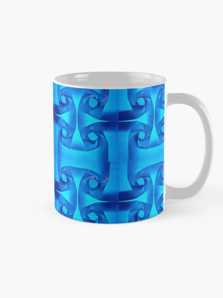 Thumbnail 3 of 6, Coffee Mug, Origami pattern “Roses tessellation” designed and sold by Meo Design.