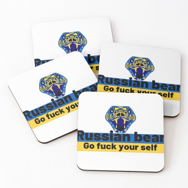 Item preview, Russian bear, go fuck your self, Ukrainian Flag, Russian and Ukrainian  designed and sold by marwan elsaeed.