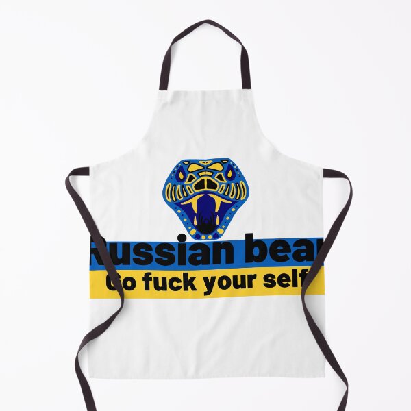 Item preview, Russian bear, go fuck your self, Ukrainian Flag, Russian and Ukrainian designed and sold by marwan elsaeed.