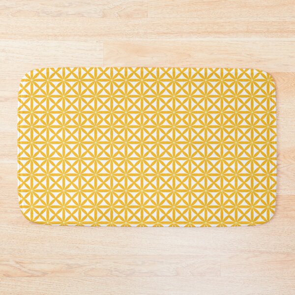 Item preview, 60s yellow and white seamless pattern designed and sold by TheCosmoWest.