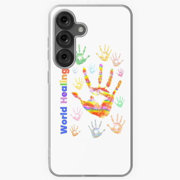 Item preview, Colourful Colorful Rainbow Handprints World Healing Day designed and sold by H3designs.
