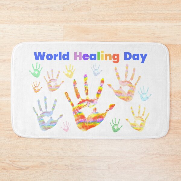 Item preview, Colourful Colorful Rainbow Handprints World Healing Day designed and sold by H3designs.
