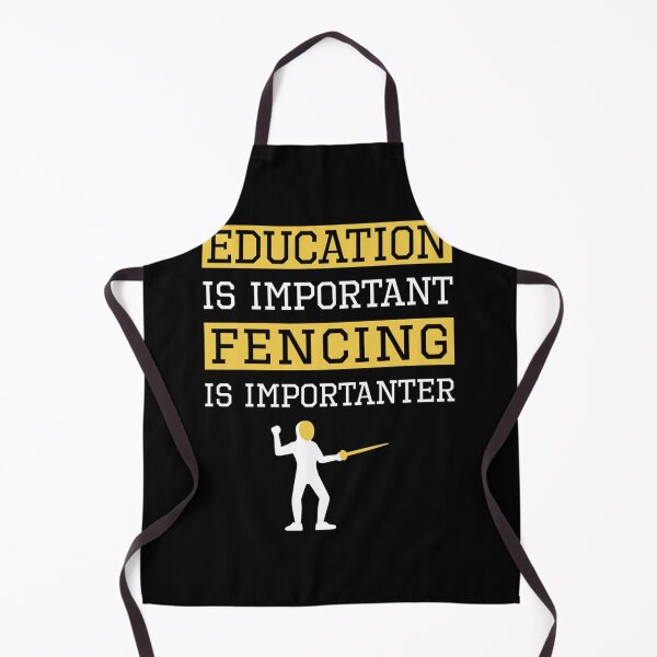 Item preview, Education Is Important Fencing Is Importanter Funny Fencing Essential T-Shirt designed and sold by batesyadi3.