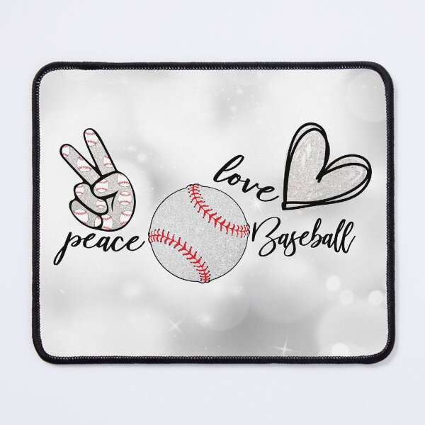 Item preview, PEACE LOVE BASEBALL designed and sold by chanchan79.