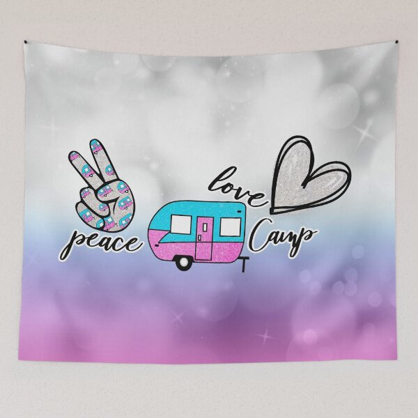 Item preview, PEACE LOVE CAMPING designed and sold by chanchan79.