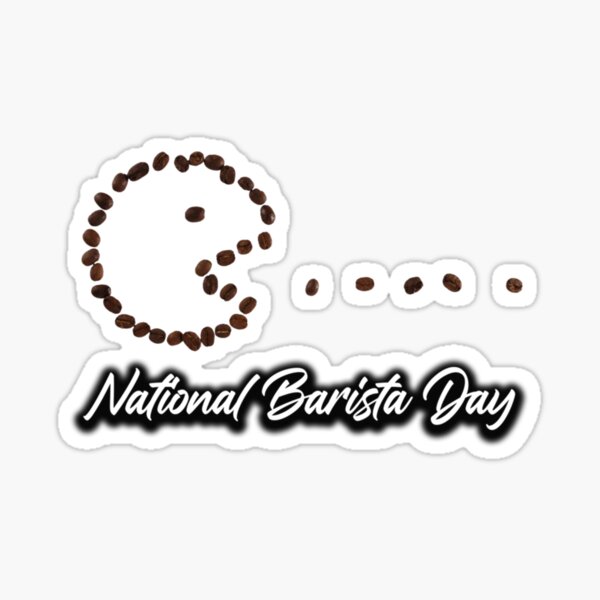 "National barista day 2022 barista coffe lover 2022 " Sticker by