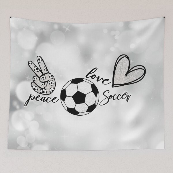 Item preview, PEACE LOVE SOCCER designed and sold by chanchan79.