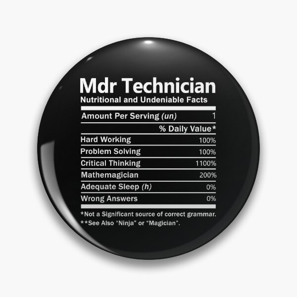 Item preview, Mdr Technician  T Shirt - Nutrition Factors Job Gift Item Tee designed and sold by rolandchel.