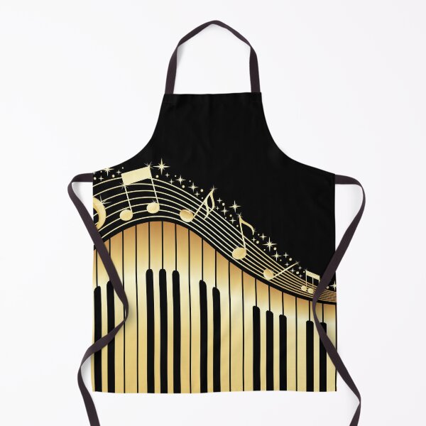 Item preview, Piano Music notes wallpaper gold designed and sold by chanchan79.