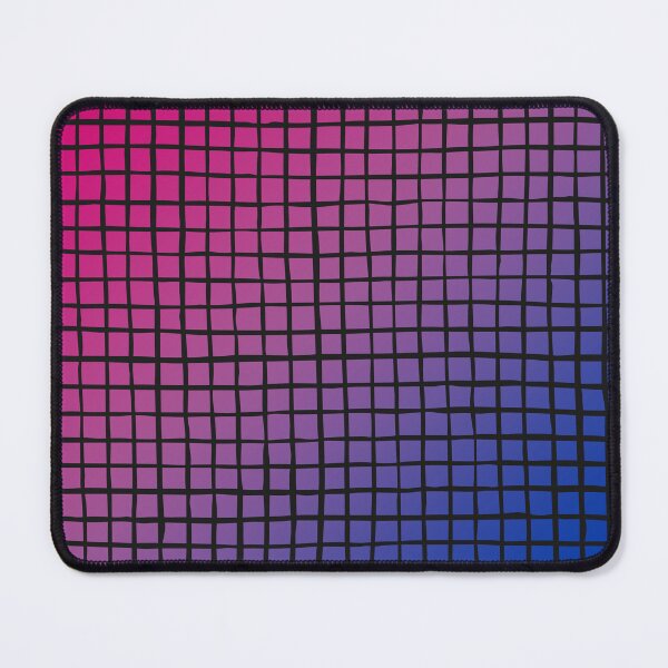 Item preview, Pink Purple Blue Gradient - Black Sketched Grid - Bisexual Colors - Bi Flag designed and sold by SayWhatYouFeel.