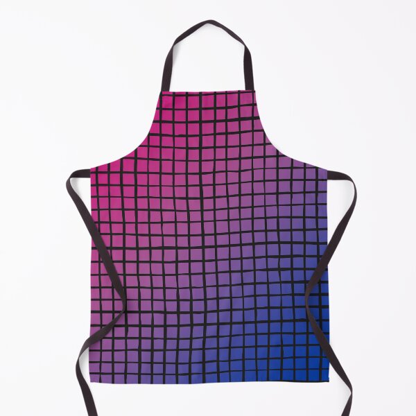 Item preview, Pink Purple Blue Gradient - Black Sketched Grid - Bisexual Colors - Bi Flag designed and sold by SayWhatYouFeel.