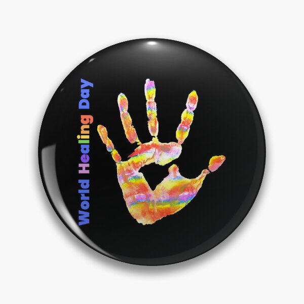 Item preview, Colourful Colorful Rainbow Handprints World Healing Day designed and sold by H3designs.