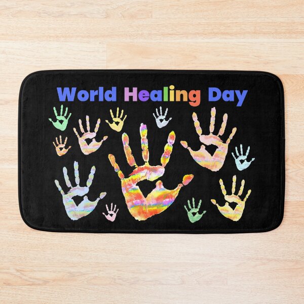 Item preview, Colourful Colorful Rainbow Handprints World Healing Day designed and sold by H3designs.