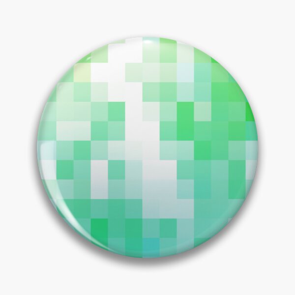Item preview, geometric pixel square pattern abstract background in green blue designed and sold by Mrvell.