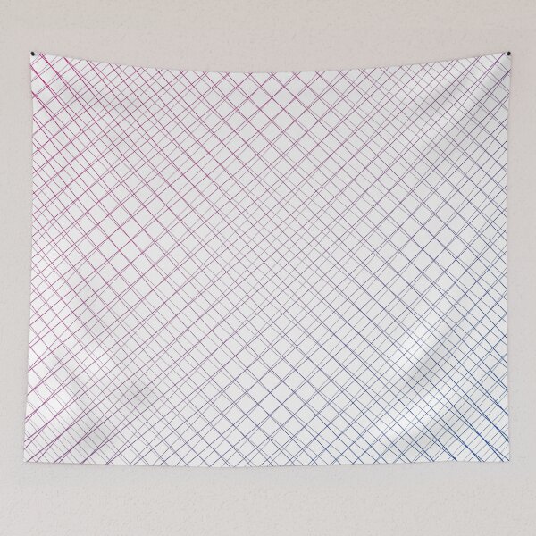 Item preview, Airy Pink Purple Blue Grid Gradient - Bisexual Colors - Bi Flag designed and sold by SayWhatYouFeel.