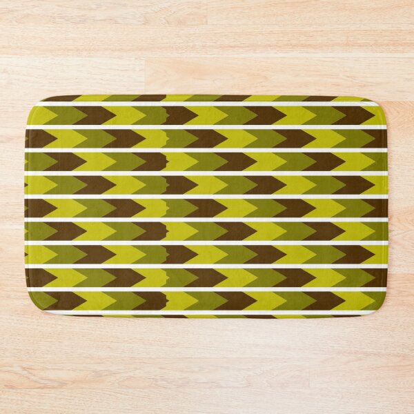 Item preview, Deco Mid Mod Arrow Arrows Pattern Print Redwood Forest Brown Green Sage Citron Gold Bohemian Native Ethnic Trees  designed and sold by Shayna Westfall.