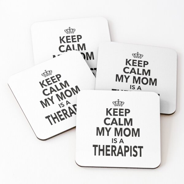 Item preview, Keep Calm My Mom Is A Therapist Gift For Mom Women  designed and sold by JooArtPrints  ★★★★★.