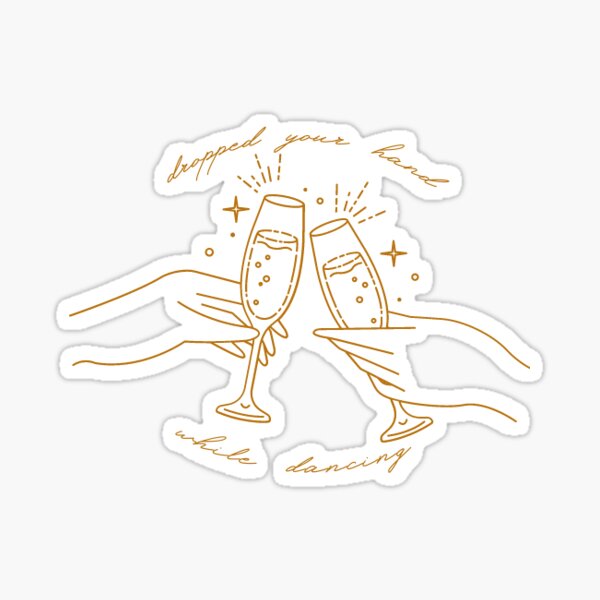 Champagne Problems Sticker Beautiful And Refined Glossy Evermore Stickers Taylor  Swift