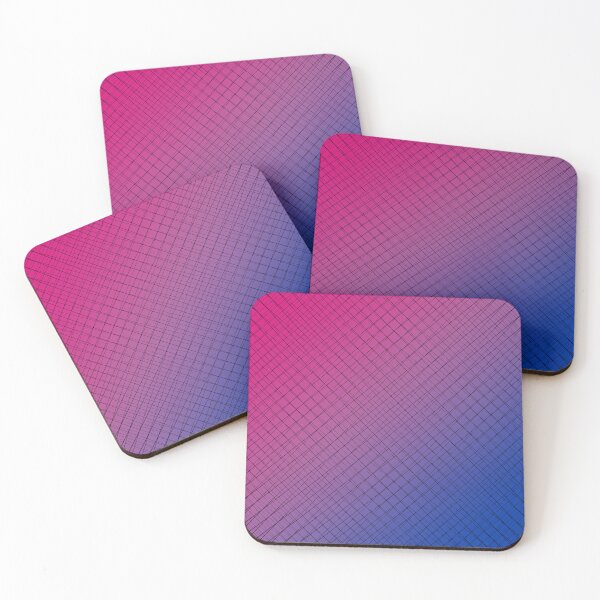 Item preview, Dark Pink Purple Blue Grid Gradient - Bisexual Colors - Bi Flag designed and sold by SayWhatYouFeel.