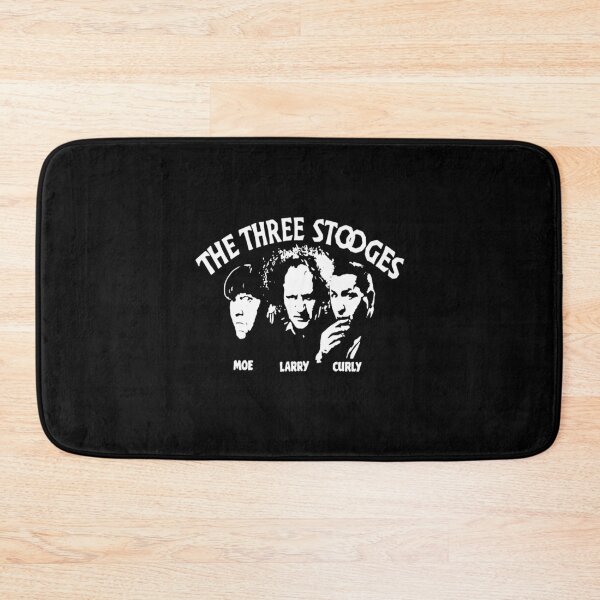 Tts The Three Stooges T-ShirtAmerican Vaudeville Comedy 50s fans gifts T-Shirt_by alyseashlee37806_ (1) Bath Mat