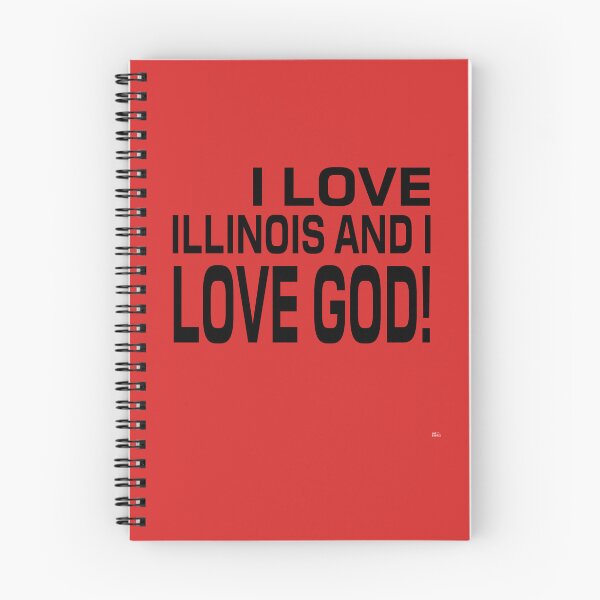 Item preview, I LOVE ILLINOIS AND I LOVE GOD! Tshirt, mugs designed and sold by DoubleDSD.