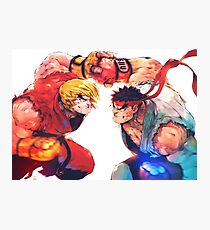 Ryu VS Ken Photographic Print