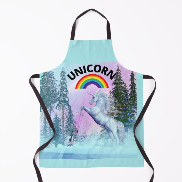 Artikelvorschau, Weißes Einhorn-Pferd und Regenbogen-Kunst entworfen und verkauft von LGMmugsdesign.