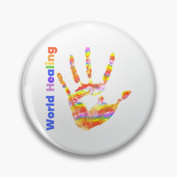 Item preview, Colourful Colorful Rainbow Handprints World Healing designed and sold by H3designs.