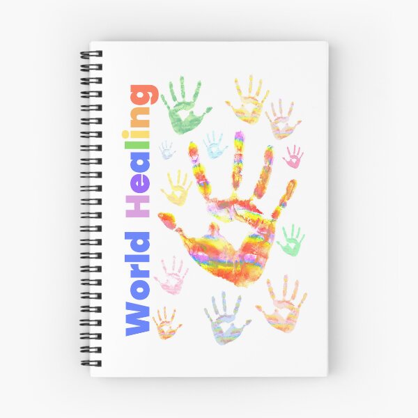 Item preview, Colourful Colorful Rainbow Handprints World Healing designed and sold by H3designs.