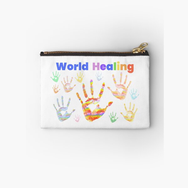 Item preview, Colourful Colorful Rainbow Handprints World Healing designed and sold by H3designs.