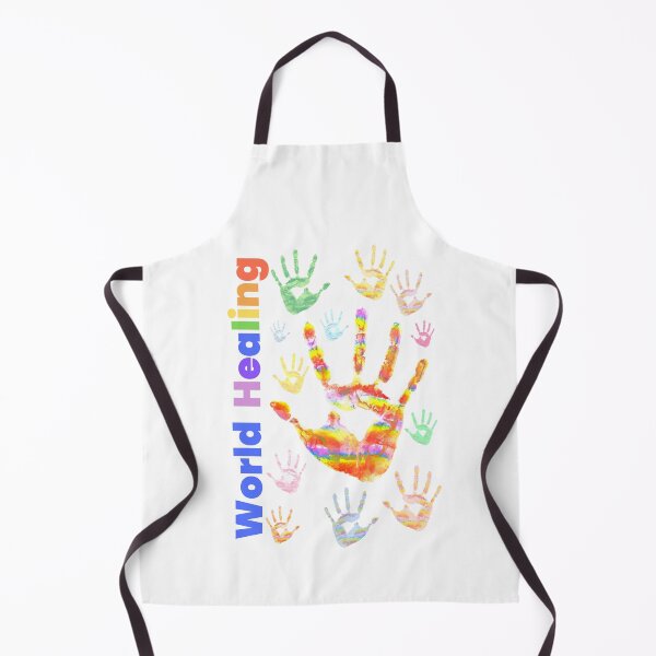 Item preview, Colourful Colorful Rainbow Handprints World Healing designed and sold by H3designs.