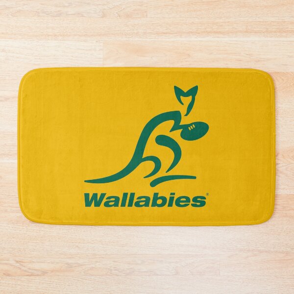 Vista previa del artículo con la obra «Australia Rugby Wallabies Wallaby amarillo», diseñado y vendido por elhefe.