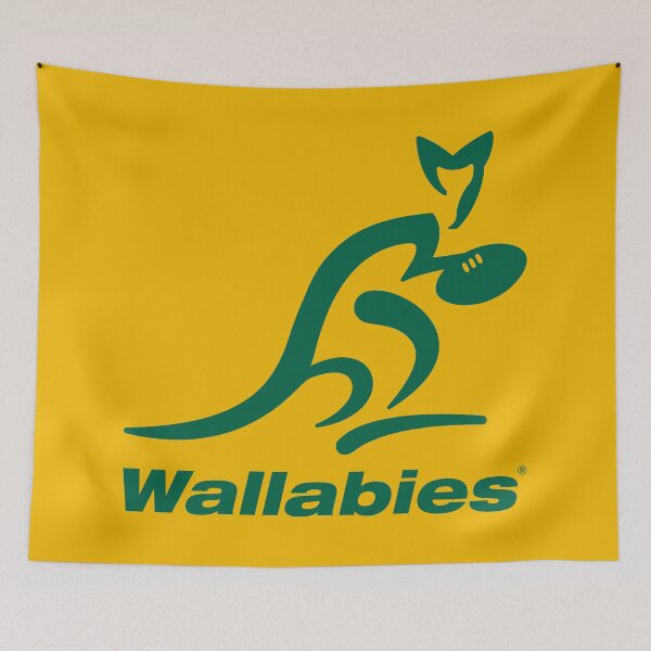 Item preview, Australia Rugby Wallabies Yellow Wallaby designed and sold by elhefe.